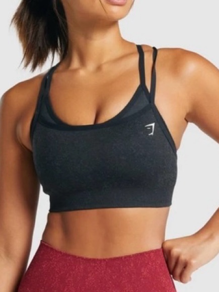 Gymshark Adapt Fleck Seamless Sports Bra - Black